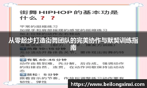从零起步打造街舞团队的完美协作与默契训练指南