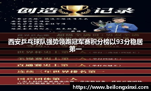 西安乒乓球队强势领跑冠军赛积分榜以93分稳居第一